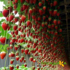 Клубника ампельная Анастасия купить по цене от 370р. в интернет-магазине «Посадика» с доставкой почтой в в Нижние Сергие и по всей России – [изображение №1].
